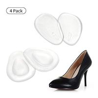 Ball of Foot Cushions High Heels for Pain Relief for Women High Heels Soft Gel Insole Metatarsal Pads Shoe Inserts and Other Uncomfortable Shoes -2 Pairs(4 pcs)