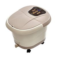 Foot tub Foot Massagers Fully Automatic Massage Footbath Heating Foot Bath Electric Bath Basin Suitable for Middle-Aged and Elderly People Massage Tools (Color : Brown, Size : 4738.541cm)