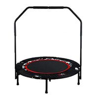 Smoxx Household Folding Bungee Bed,Trampoline Gym Commercial Bounce Bed with Handrail for Adult Round Fitness Bed