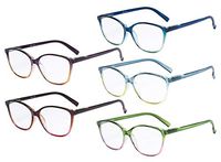 Eyekepper Ladies Reading Glasses 5 Pack Large Cat-Eye Stylish Readers Women +1.50