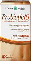 Vitamin World Probiotic 10, 120 Capsules, 20 Billion Cultures, Rapid-Release, Probiotic Supplement, Digestion