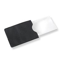 Magnipros™ 2.5 Power Fresnel Lens Magnifier with Protective Lock-on Case (2 Pack) (Black Case)