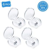 OUTERDO Snoring Solution, Anti Snoring Devices, Silicone Magnetic Snore Nose Stopper Nose Clip Professional Sleeping Aid Relieve for Men Women White 4PcS