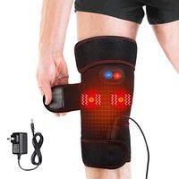 Heat Knee Massager for Knee Warm, Heat Knee Brace Wrap for Arthritis, Knee Heating Pad for Hot/Cold Therapy, Electric Heated Knee Pads Support for Pain Relief, 3 Temperature Control, 1PC for Men Women
