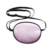 Linshing-Natural Silk Eye Patch for Adults' or Children's Amblyopia Strabismus Astigmatism Training Eye Mask (Children, Light Purple)