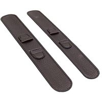 Reizen Black Leather Wrap Around Watch Band-Ladies