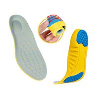 Sports Insoles Relieve Plantar Fasciitis Gel Cushion Insoles Heel Spurs & Foot Pain Shock Absorption Breathable Shoe Inserts Memory Foam Insoles for Men & Women