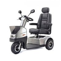 Afikim - Afiscooter C3 Breeze - Mid Size Mobility Scooter - 3-Wheel - Metallic Silver