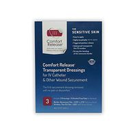 New Comfort Release Sensitive Skin Pain-Free Removal 2.375" x 2.75" Transparent Dressing Box of 3
