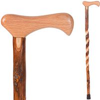 Brazos Walking Cane for Men and Women Handcrafted of Lightweight Wood and made in the USA, Hickory, 40 Inches