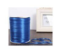 3Mm Silk Satin Ribbons 22 Meters/Lots Christmas Halloween Baby Shower Birthday Party Wedding Gift Wrapping Ribbons White,Royal Blue