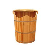 Thicken Wooden Tub Foot Tub,Household Foot Bath Barrel，Solid Wood Foot Soaking Barrel Foot Spa Wooden Tub，Wooden Foot Basin