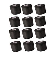 FAZ Sports PW Athletic Tape Foam Underwraps Pre-Wrap. Perfect as Base Layer Under Athletic Taping of Ankles, Wrists, Hands and Knees. 2.75"x30yds.(Black, 12 Pack)