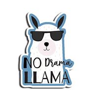 No Drama Llama Sticker Quotes Stickers Waterbottle Sticker Tumblr Stickers Laptop Stickers Vinyl Stickers
