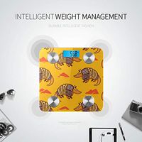 Bluetooth Weight Scales for People Cartoon Cute Retro Romantic Wild Flower Bath Scale Body Fat Composition Monitor Analyzer with Smartphone App for Body Management-396 Lbs