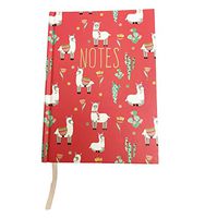 Whimsical Llama's & Cacti Notes Hard Covered with Gilded Lined Pages Novelty Notebook