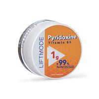 LiftMode Pyridoxine HCl (Vitamin B6) Powder Supplement - Boosts Mood, Brain Health, Hemoglobin Production | Vegetarian, Vegan, Non-GMO, Gluten Free - 1 Grams (100 Servings)
