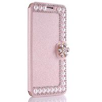 Leather Flip Case for iPhone Xs Wallet Cover with Viewing Stand and Card Slots Bussiness Phone Case [with Free Waterproof Case]