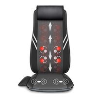 Snailax Full Back Massager with Heat-Shiatsu Massage Chair Pad with 8 Flexible Massage Nodes for Shoulder Back Lower Lumbar, Kneading Chair Massasger for Neck and Back Pain Relief for Chair/Seat Use