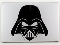 Star Wars Darth Vader Mask Vinyl Decal Sticker for Car Window Laptop Wall Room (2) Darth Vader Mask (5.5" inches, Black)