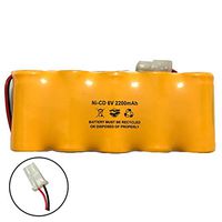 Lithonia ELB0604N1 ELB-0604N1 Prescolite ENB-0604 ENB0604 6v Ni-CD 2200mAh Exit Sign Emergency Light Battery Pack Replacement