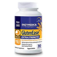 Enzymedica, GlutenEase Extra Strength, Digestive Aid for Gluten and Casein Digestion, Vegan, Non-GMO, 30 capsules (30 servings)