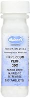 Pain Relief for Back, Lower Back, Neck, Nerves, Foot, and Minor Injuries, Hyland's Hypericum Perf 30X, Tablets, 250 Count