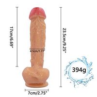 Stkuoo Double-Density Ultra-Soft Dǒngs Silicone Stick with Hands-Free Suction Cup for Beginners Best Size