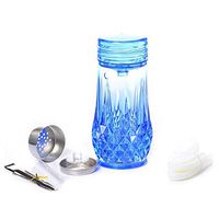 SSOLEREIT Modern Acrylic Bubble Hookah Glass Hookah Set Pipe with1 Hose Handmade Hookahs Shisha for Better Shisha Hookah Smoking (Color : Blue)