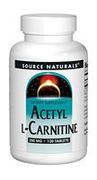 Source Naturals Acetyl L-Carnitine - Supports Healthy Brain Function & Memory - 120 Tablets