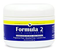 Formula 2 Skin Care Cream | For Very Dry Skin Resulting From Diabetic Dry Skin, Eczema, Psoriasis, Dermatitis, Rashes, Burns. For hands, feet, buttocks, and all over. Pharmacist Formulated.