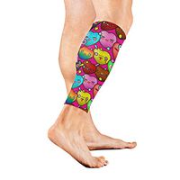 AHOMY Sports Calf Compression Sleeves Emoticons Love Heart Leg Compression Socks for Men and Women