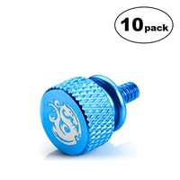 Bitspower Thumb Screw with Logo, Size #6-32, Blue, 10-Pack