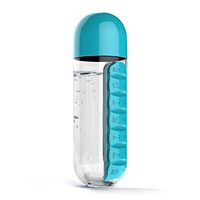 Asobu PB55 BLUE Pill Organzier Bottle44; Blue