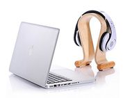 Xtenzi Wooden Headphone Display Stand Headphone Holder Headset Hanger Suitable All Headphone Size (Oak Wood)