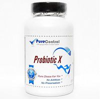 Probiotic X 1000mg / 10 to 50 Billion Live Probiotic Cultures // 100 Capsules // Pure // by PureControl Supplements
