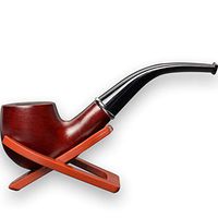 Classic Tobacco Smoking Wooden Pipe with Stand