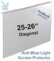 25-26 inch VizoBlueX Anti-Blue Light Filter for Computer Monitor. Blue Light Monitor Screen Protector Panel (23.6 x 14.4 inch). Blocks Blue Light 380 to 495 nm. Fits LCD, TV and PC, Mac Monitors