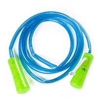 heavKin Children Kids Jump Rope Portable Colorful Glowing Fitness Skipping Rope Outdoor Indoor Aerobic Exercise (Blue, 1 X Skipping Rope)