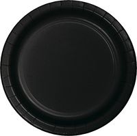 Creative Converting 96 Count Celebrations Paper Dinner Plates, 9", Black Velvet - 324233