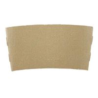 Disposable Cup Sleeves Kraft Paper Coffee Cup Sleeve Jackets Holder for Hot Drinks （Pack of 50)