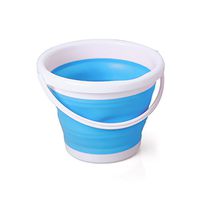 HOBULL Collapsible Plastic Bucket Foldable Round Tub - Portable Fishing Water Pail - Space Saving Outdoor Waterpot