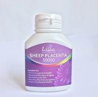 Lilydale High Strength Sheep Placenta Essence Extract Anti-Aging Capsules 50000 60 Capsules Bottle