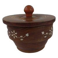 India Meets India Handicraft Wooden Antique Supari Daan, Best Gifting, Made by Awarded Indian Artisan
