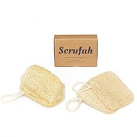 Scrufah, Eco-Friendly Natural Kitchen Dish Sponge. Zero Waste Kitchen. Compostable, Biodegradable & Plastic Free Cleaning Tool (3pc)