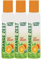Citrus Magic Organic Odor Eliminating Air Freshener Spray, Orange Zest, Pack of 3, 3.0-Ounces Each
