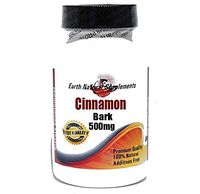 Cinnamon Bark 500mg * 200 Caps 100% Natural - by EarhNaturalSupplements
