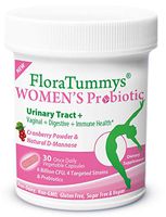 FloraTummys Women's Probiotic, Urinary Tract Digestive Immune System Health, Cranberry Powder