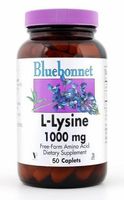 Bluebonnet L-Lysine 1000 mg Capsules, 50 Count by BlueBonnet