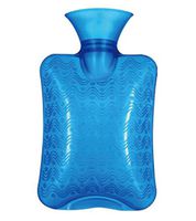 Safe PVC Thick Hot Water Bottle Keep Warm/Warm Hands Hot Therapies 1.0 Litre(Blue)
